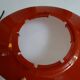 ARTEMIDE 1980 oval design wall light by Patrick Jouin orange/white 1