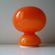 Lampe vintage Space Age opaline orange