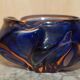 Decorative glass floral bowl