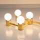 Large floor lamp and wall sconce in brass, zigzag style by Sciolari, Austria, 1970s.