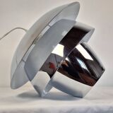 Pair of vintage Space Age chrome pendant lights