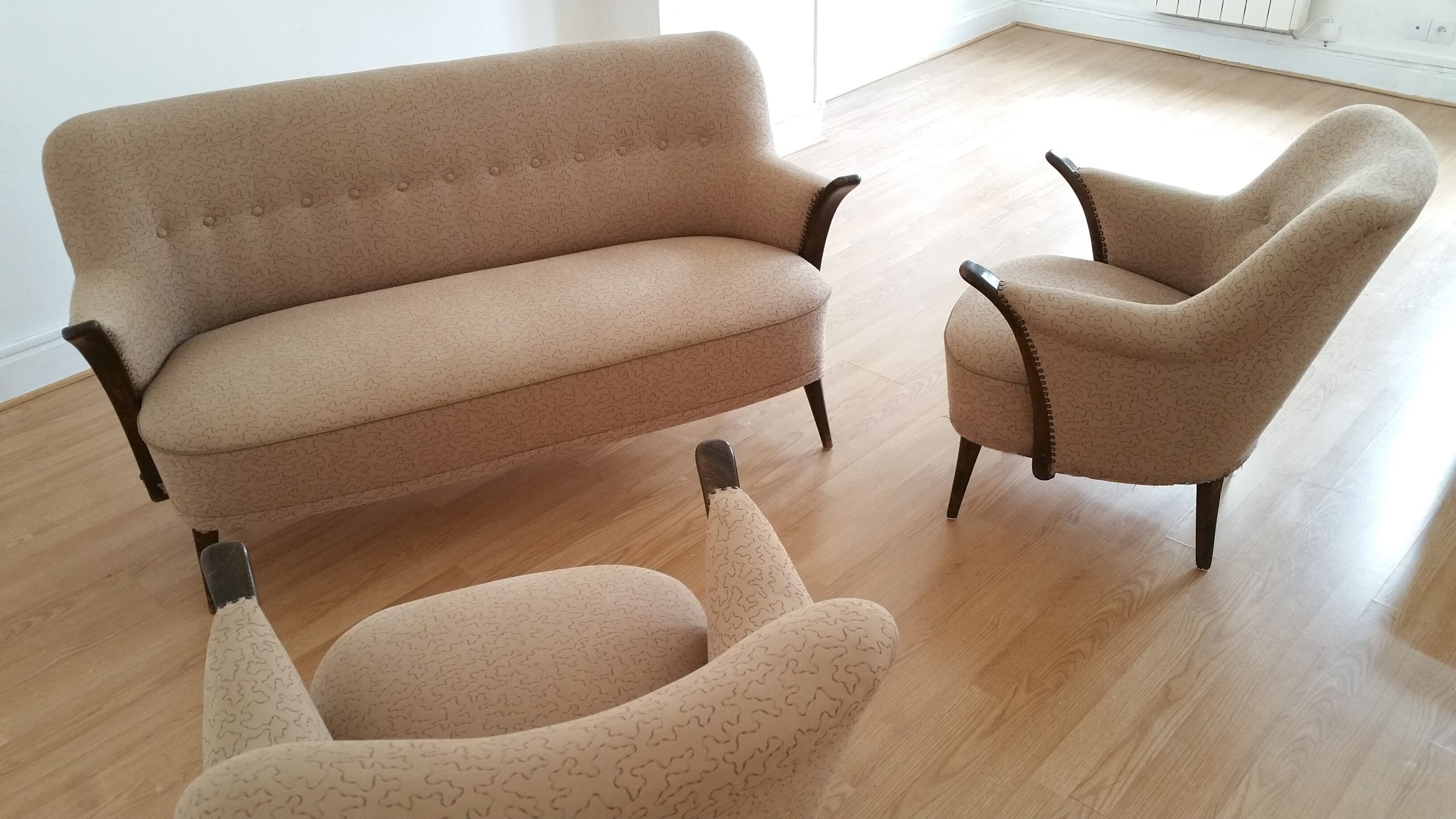 Danish chair organic 50s/60s (two are available)