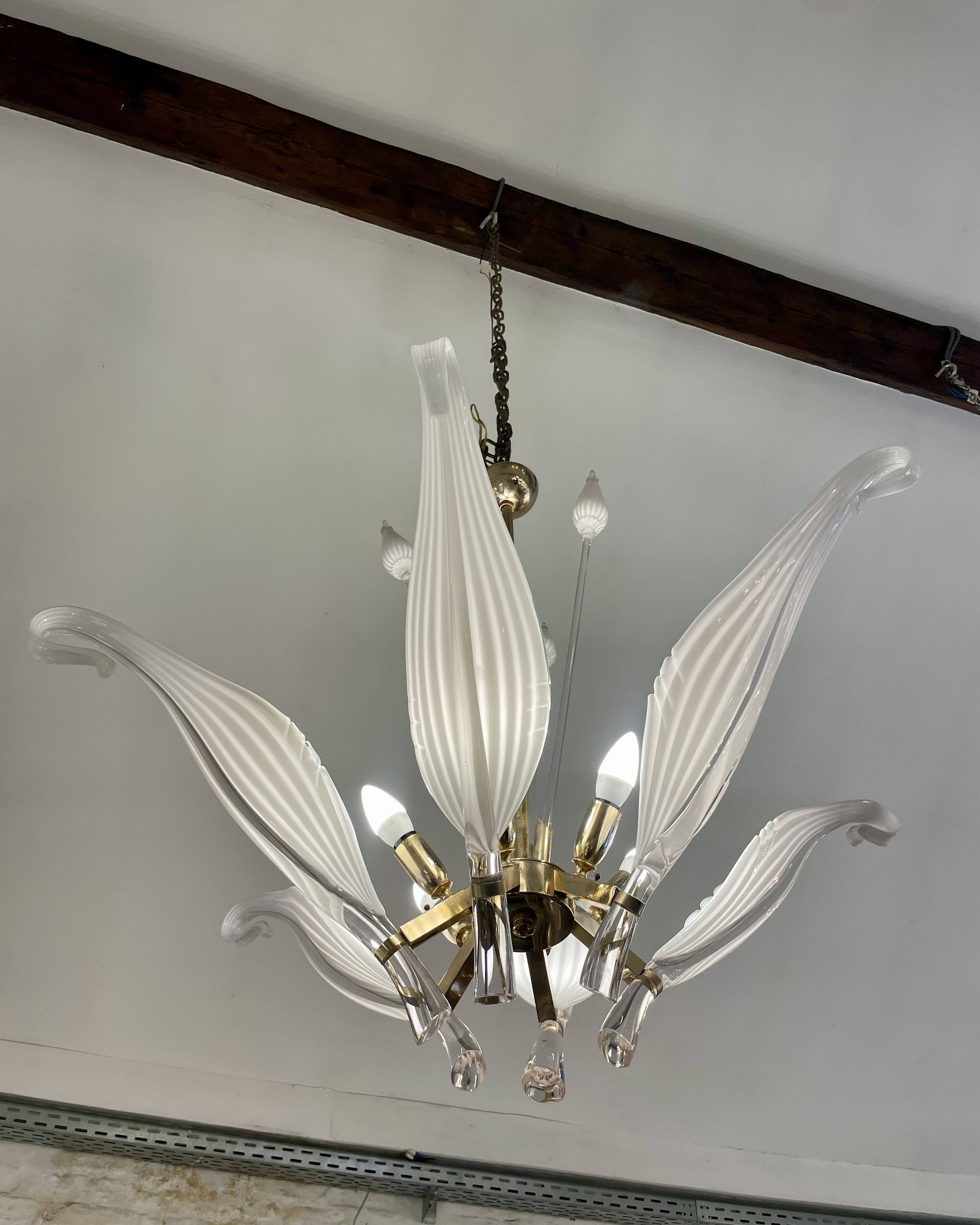 Venetian Chandelier by Franco Luce for Seguso, 1960s