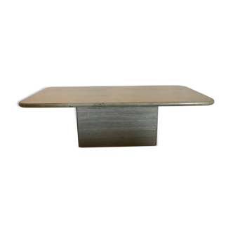 Travertine coffee table