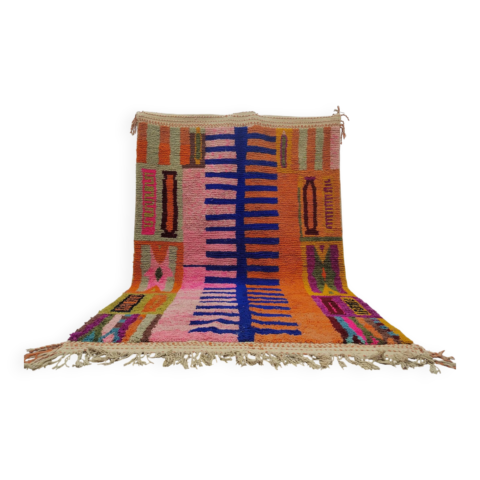 Berber rug in natural wool 2.5 x 1.5 m