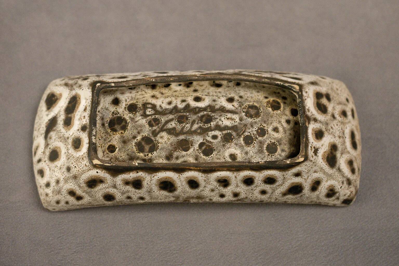 4 ceramic fat lava bowls by Marius Bessone – Vallauris – Mid-century