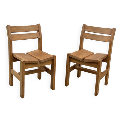 Paire de chaises ''Maison Regain'' vintage 1970 pour la station Les Arcs 1600