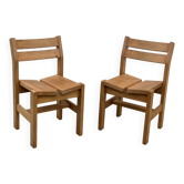 Pair of vintage 1970 "Maison Regain" chairs for the Les Arcs 1600 station.