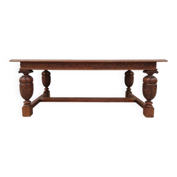 Renaissance style oak table
