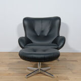 Armchair ML 214 with Ottoman by Illum Wikkelsø for Mikael Laursen 1960s