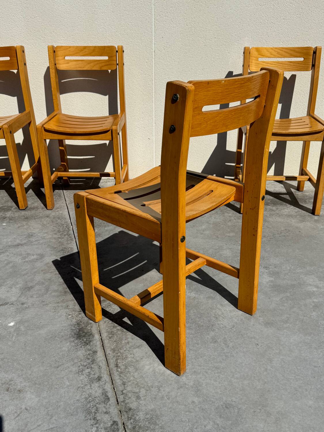 4 designer chairs attributed to André Sornay from the 60s