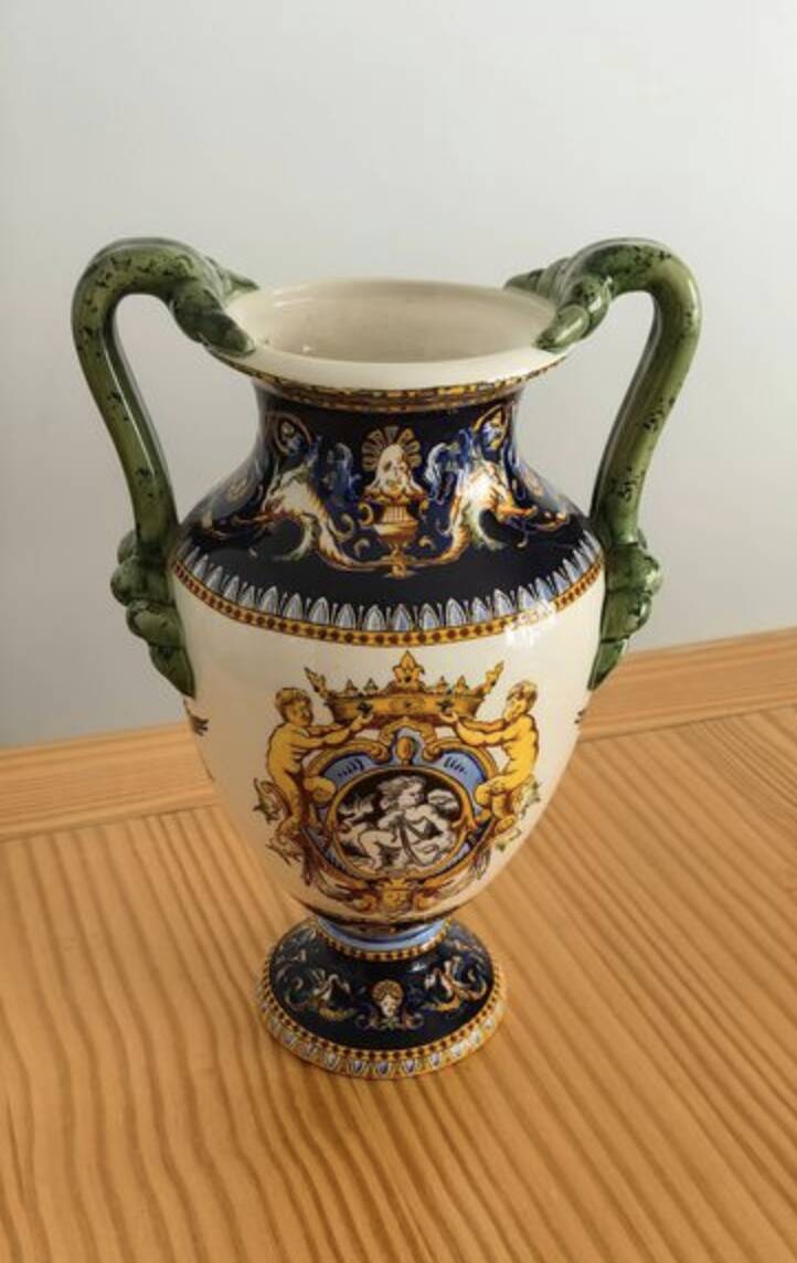 Vase en faïence de Gien