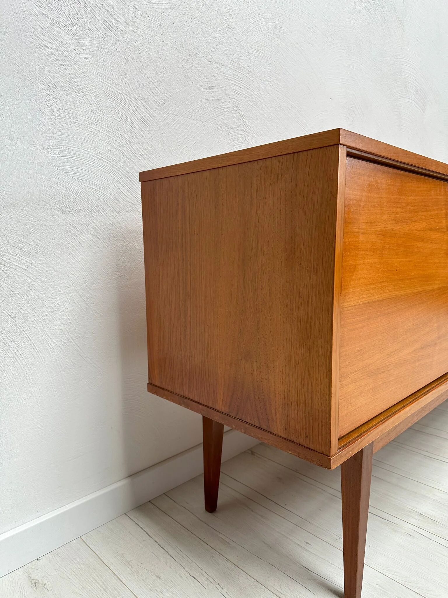 1960s extra large vintage minimalistic teak sideboard
