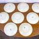 Lot de 8 assiettes plates terre de fer - modèles Iris - Léon Graves - Clairefontaine