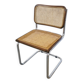 Vintage Cesca Cane Chair: 1970s Italian Mid-Century Modern Dining Office Ch