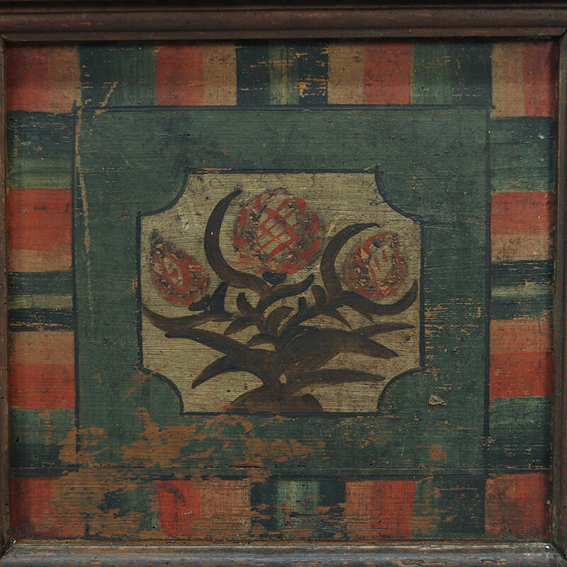 Antique Folk Art Painted bridal chest 1790