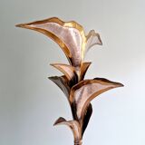 Banana tree floor lamp in brass, Henri Fernandez, 1970s