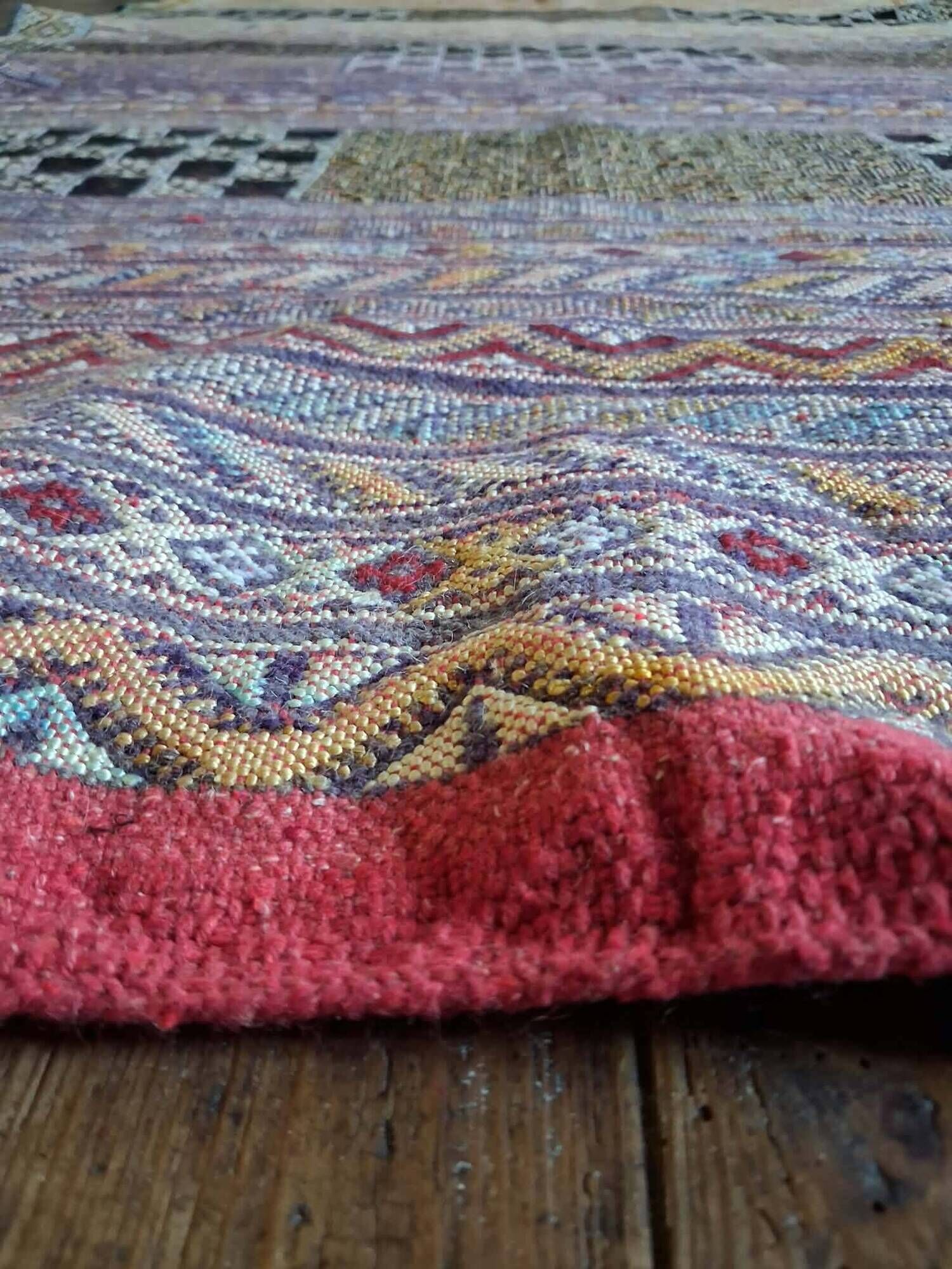 Handmade Berber Kilim Zemmour 202x117cm