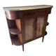 Antique marble and wood sideboard