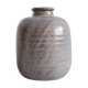 Vase in blau braun, Mid Century Keramik, bauchige Blumenvase