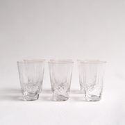 Set of 6 vintage blown glasses