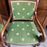Set of 4 Empire style armchairs with cross