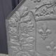 Iron flower iron fireplace plate art foundry never laid