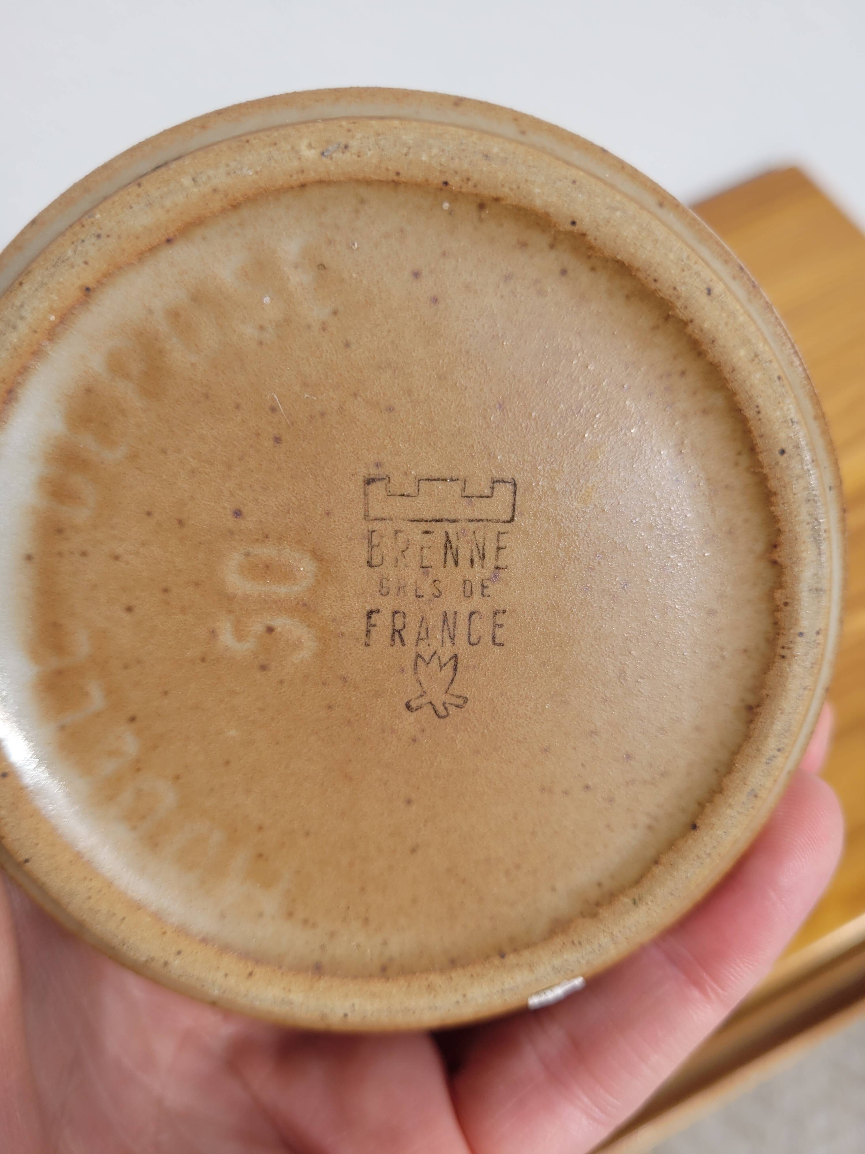 Brenne stoneware milk jug 70s