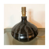 Vintage black ceramic lamp