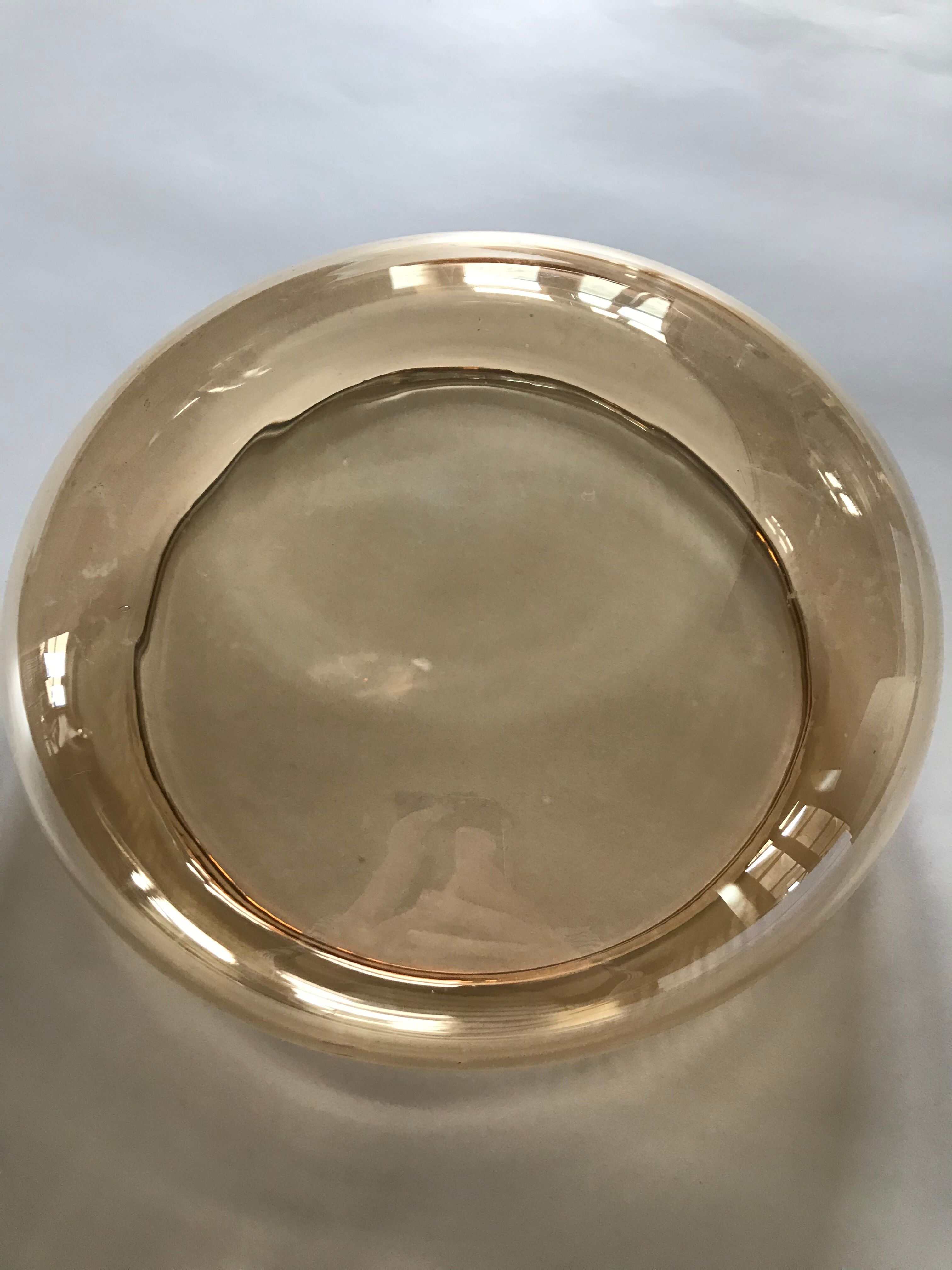 Iridescent glass cup