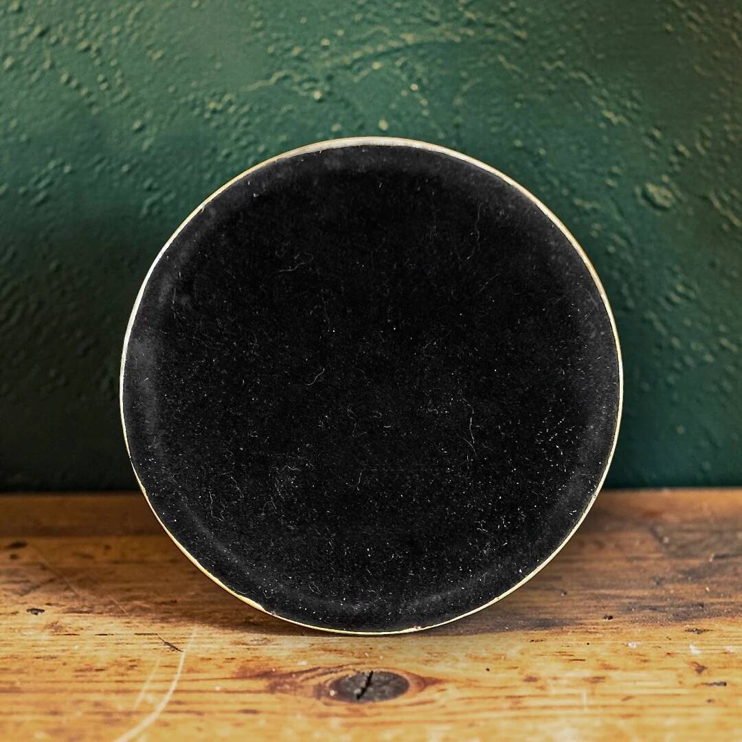 Large vintage ceramic lamp base in yellow – 1960s