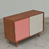 Wooden buffet U 452 pink by Jiri Jiroutek for Intérier Praha 1960