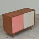 Wooden buffet U 452 pink by Jiri Jiroutek for Intérier Praha 1960