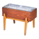Danish Teak and Beech Planter with Zinc Liner, 1950s