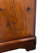 Vintage wooden chest of drawers with "gold" handles