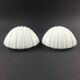 Pair of Opaline Glass Shell-Shaped Wall Lights from Limburg, Germany, 1970s