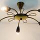 1950s sputnik spider CEILING LAMP brass stilnovo ära mid century