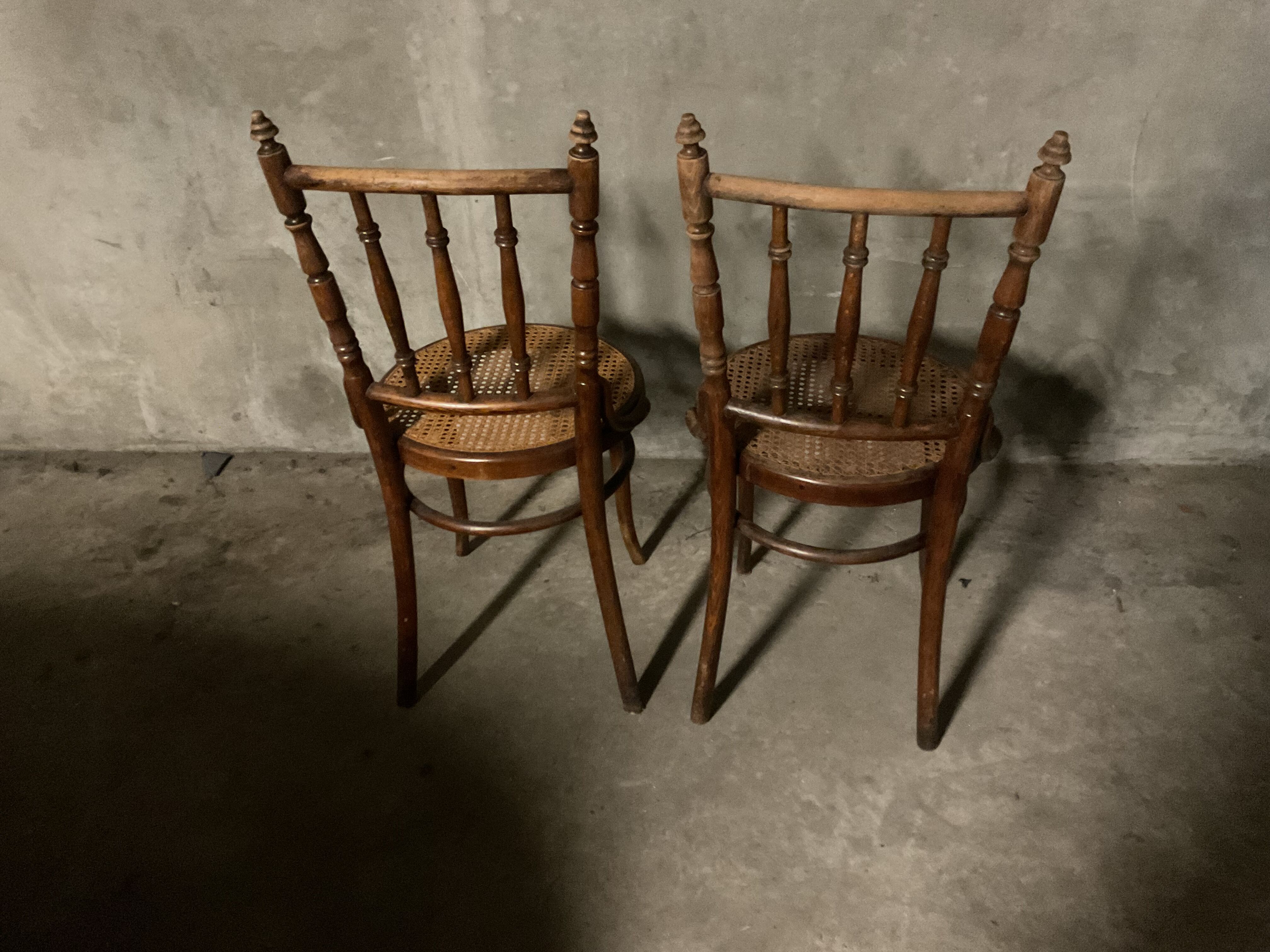 Mundes set of two thonet chairs by david fisher art deco