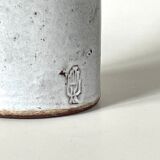 White ceramic pitcher by Norbert Pierlot, 1960, France
