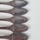 6 silver metal table forks by Boulenger, early 20th century