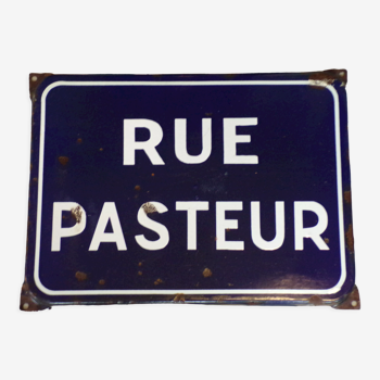 Enamelled Pasteur Street plaque