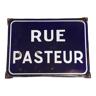 Enamelled Pasteur Street plaque