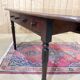 Table bureau anglaise en acajou XIXème avec 2 tiroirs