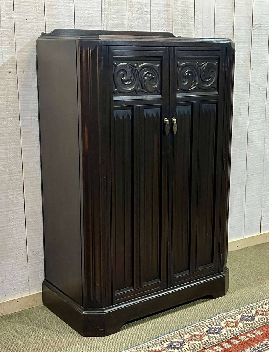 1930s English oak student wardrobe