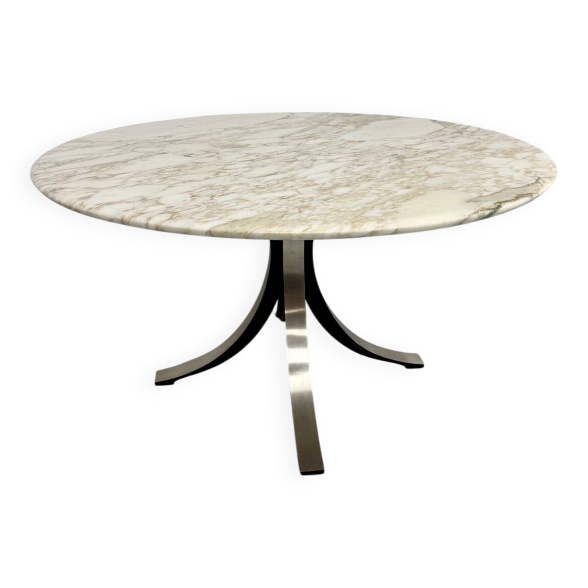 Round marble table T69 design Osvaldo Borsani for Tecno year 70