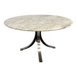 Round marble table T69 design Osvaldo Borsani for Tecno year 70