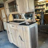 Parisian Art Deco sideboard in natural wood
