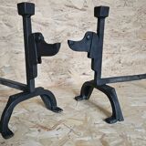 Pair of andirons