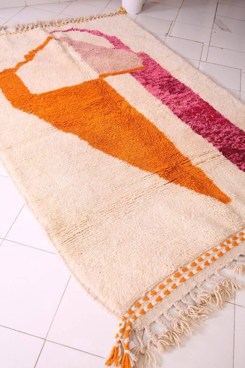 Handmade Beni Ouraine rug, 150 x 250 cm, colorful