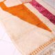 Tapis beni ouraine fait main artisanale taille 150 x 250 cm coloré